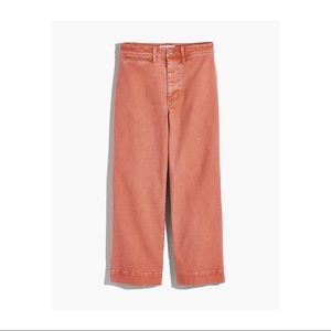 Madewell Slim Emmett Wide-Leg Crop Pants